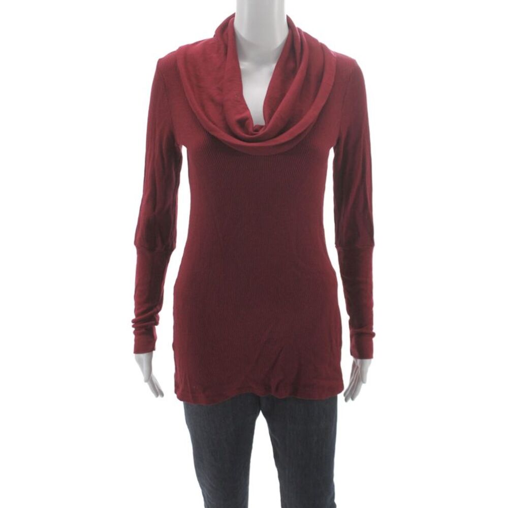 Splendid Unisex Pullover Sweater Red Long Sleeve Size M